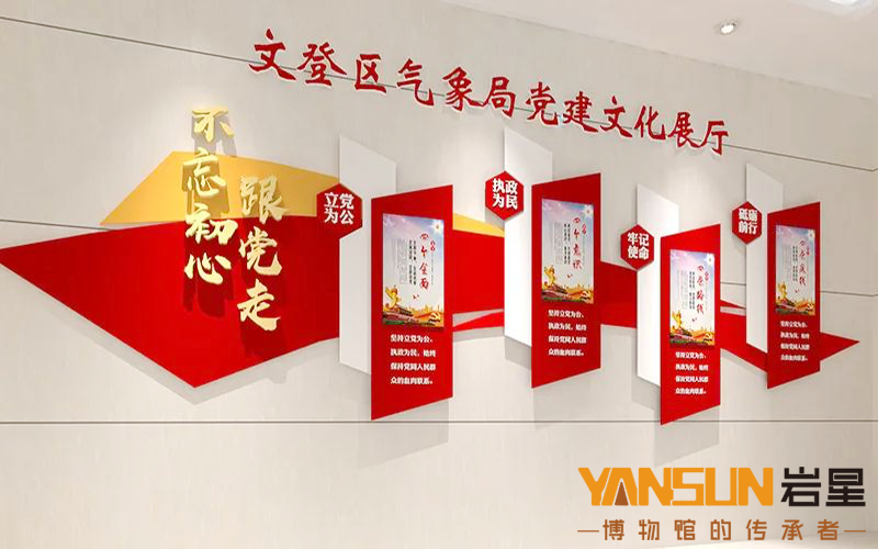 巖星建設|黨建展館設計中要注意的三大板塊是什么？插圖