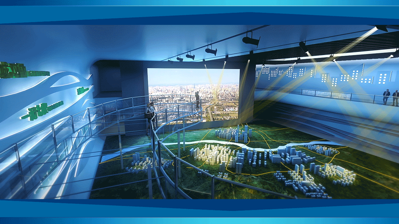 房地產(chǎn)數(shù)字展廳中的投影數(shù)字沙盤插圖(1) 房地產(chǎn)數(shù)字展廳中的投影數(shù)字沙盤插圖(1)